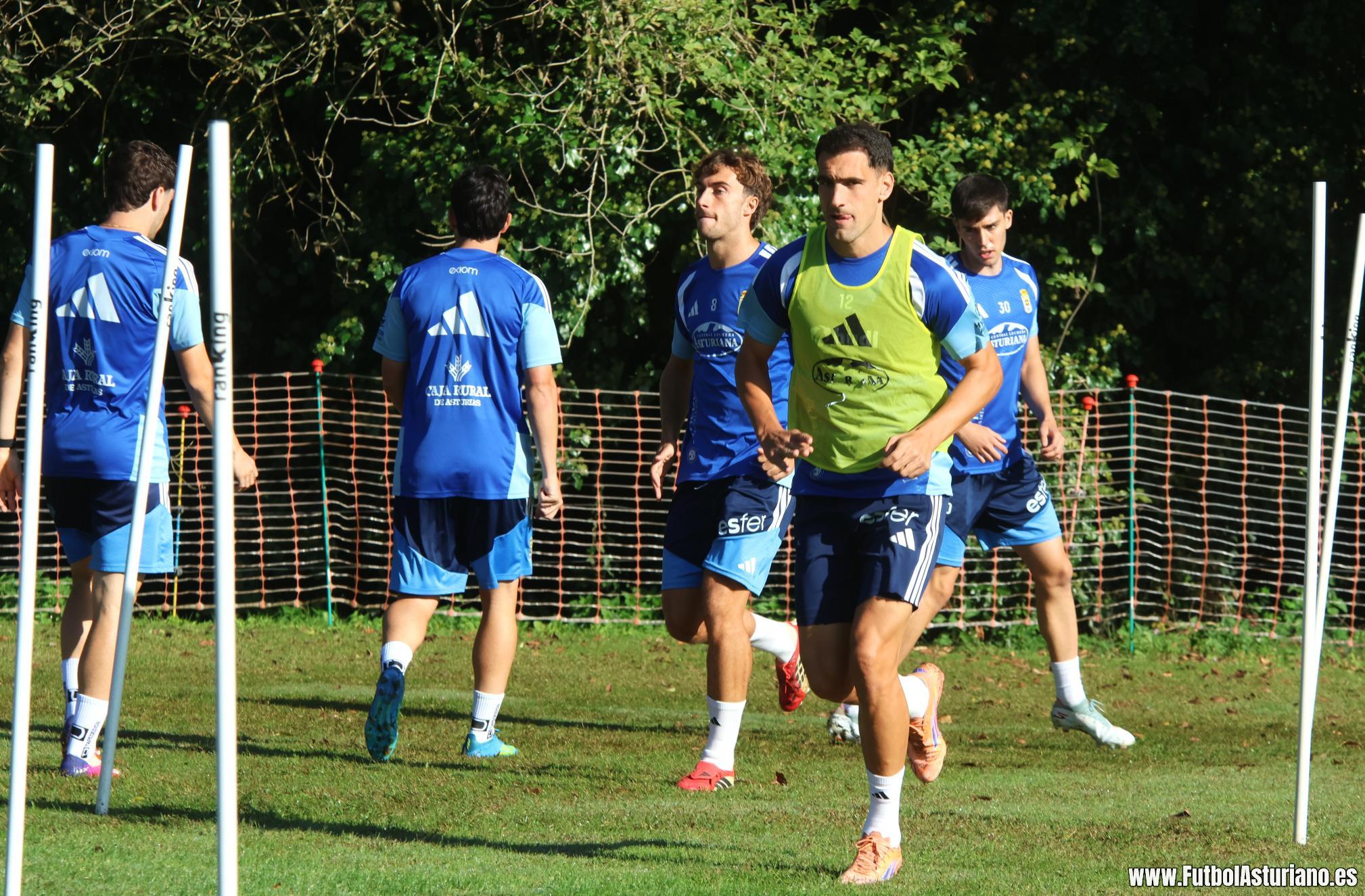 El Oviedo vuelve al trabajo sin Estanis Pedrola