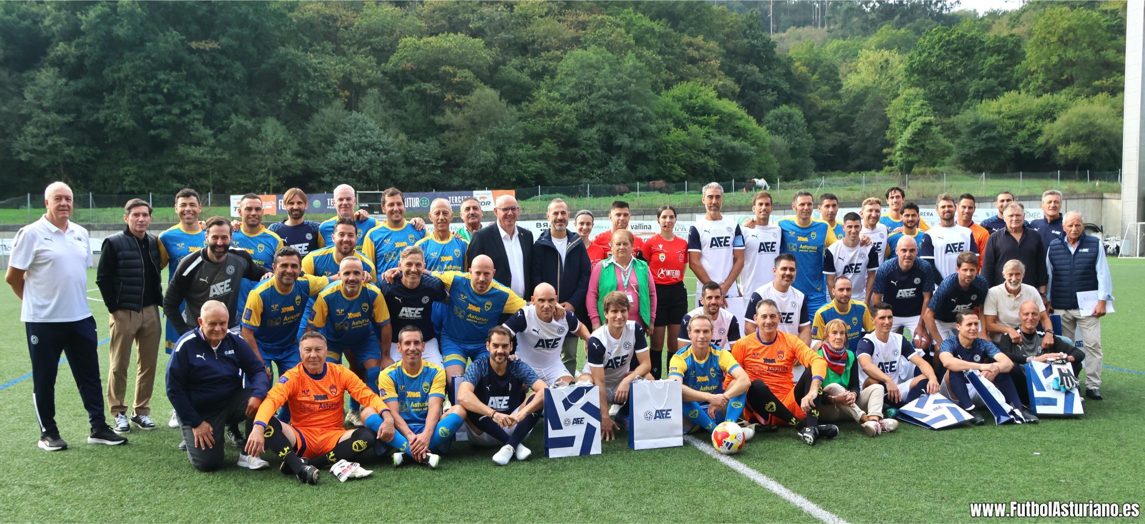 Los veteranos de la AFE se imponen a las leyendas asturianas