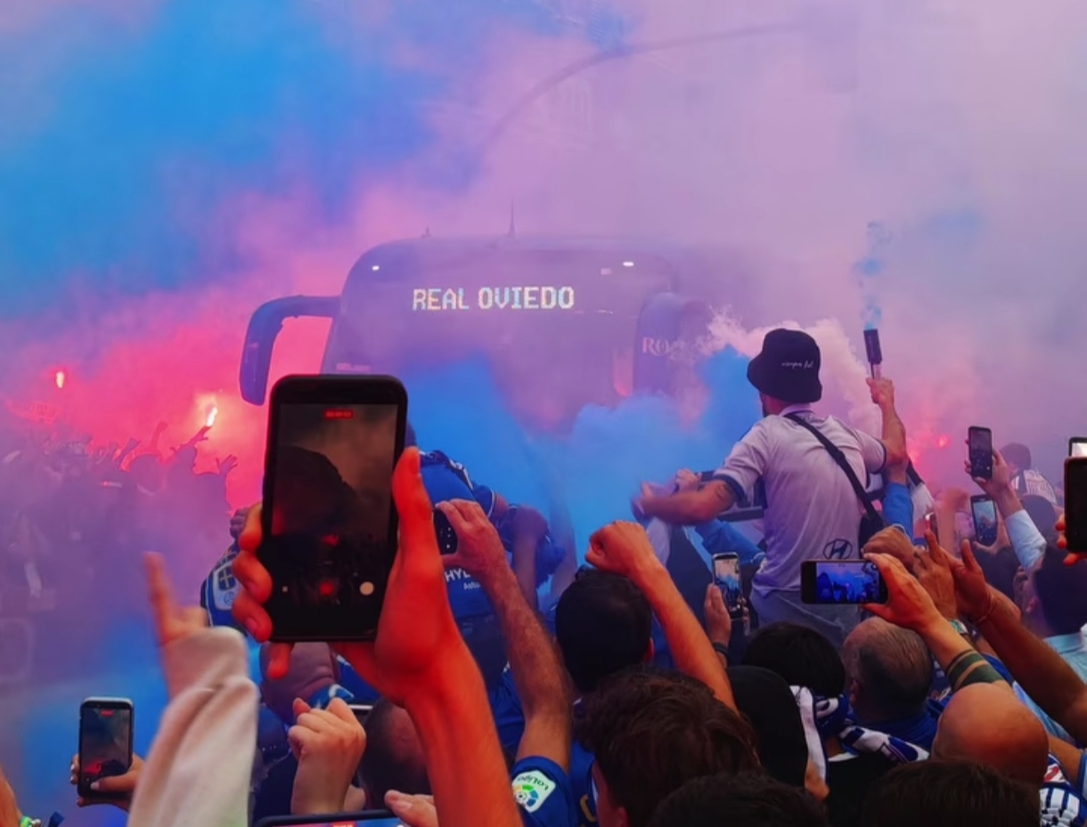 Así fue la previa del derbi asturiano