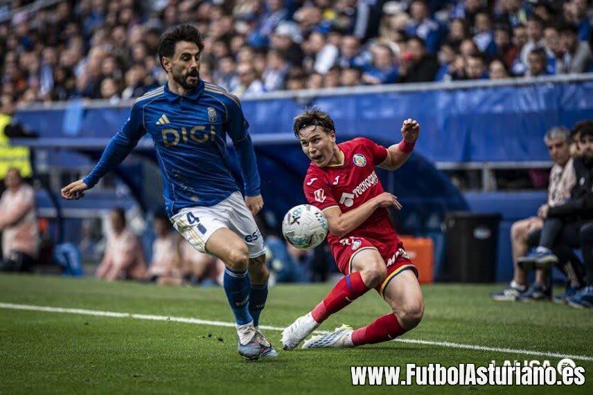 El Oviedo resiste en inferioridad ante el Getafe